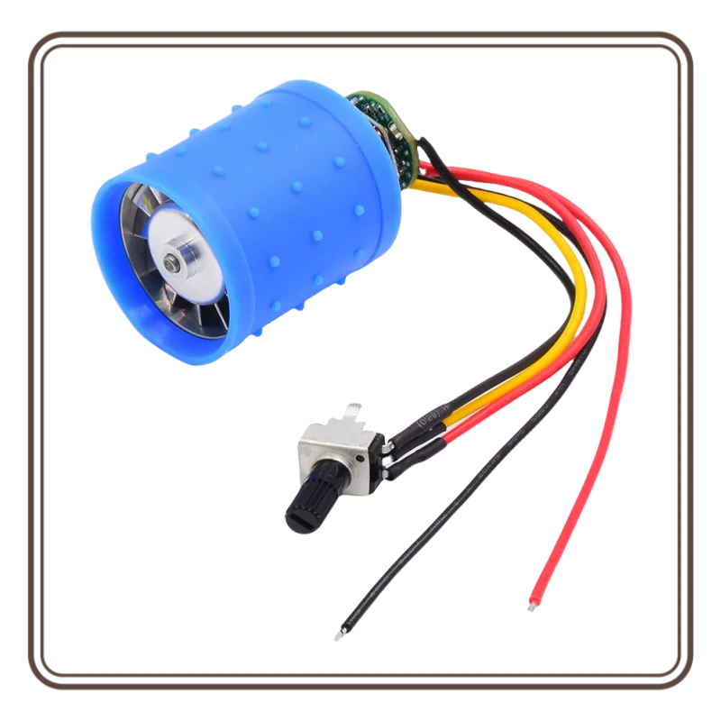 DC 9/12/24V 3.5A 5A Mini Brushless Motor 100000RPM High-speed CNC Aluminum Alloy Impeller Ducted Fan Stepless Speed Regulation