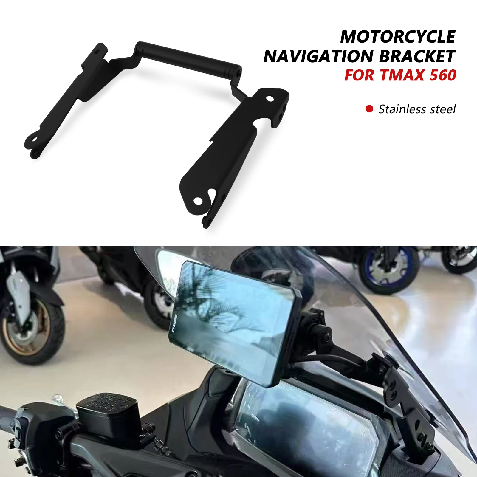 

TMAX 560 2025 New Motorcycle Accessories GPS smartphone navigation mountin bracket adapter bracket For T-MAX 560 2025-