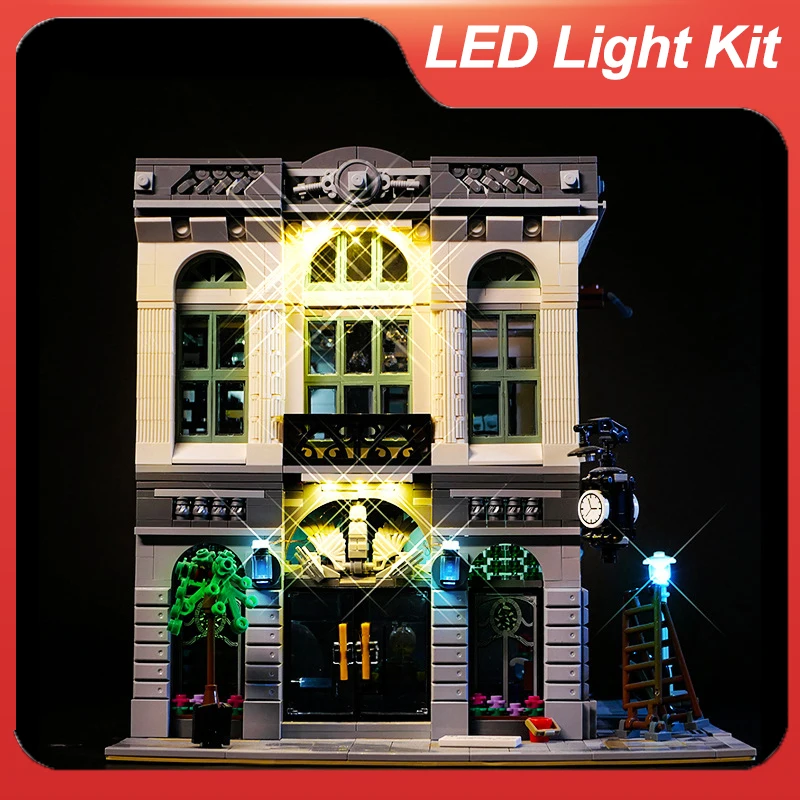 Light Kit For 10251 Brick Green Bank Model DIY Toys Only Lighting Set Not Included Building Blocks