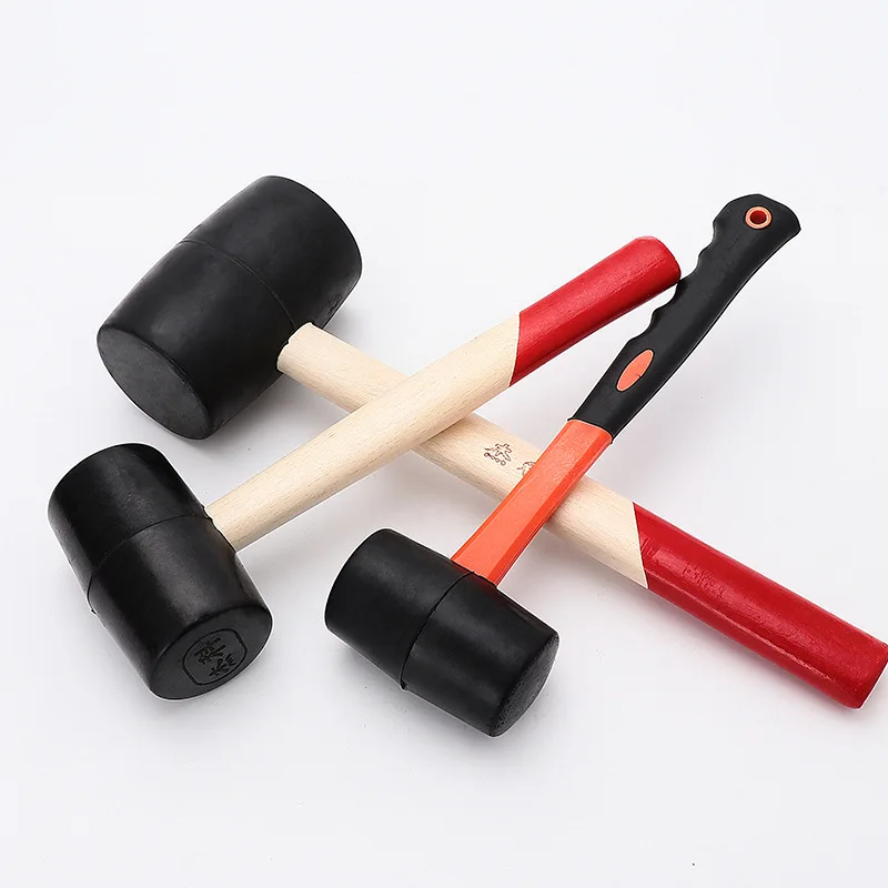 Rubber Mallet Hammer Large Soft Tap for Ceramic Tile Flooring Installation Leveling Construction Tool Heavy Duty