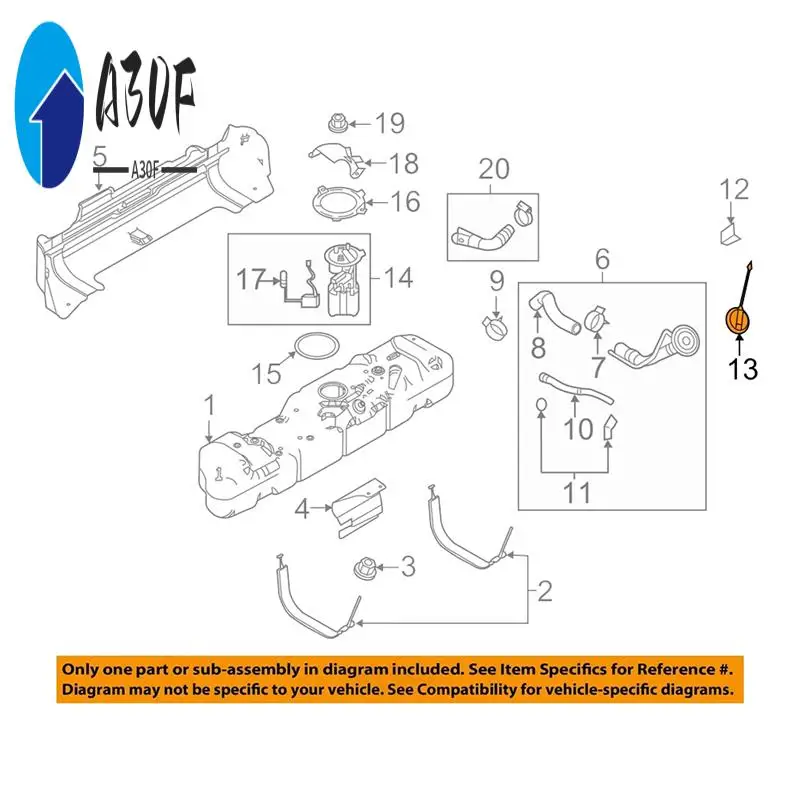 

A30F-AC2Z-9030-A Car Fuel Tank Cover FC1081 For Ford E-350 450 Super Duty 2009-2017 F59 Tank Filler Cap