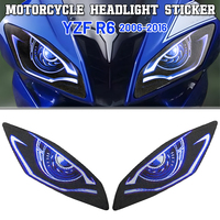 Fit for YAMAHA YZF-R6 YZF R6 YZFR6 2006 2016 Motorcycle Decals Headlight Sticker Decoration Head Light Protection Stickers