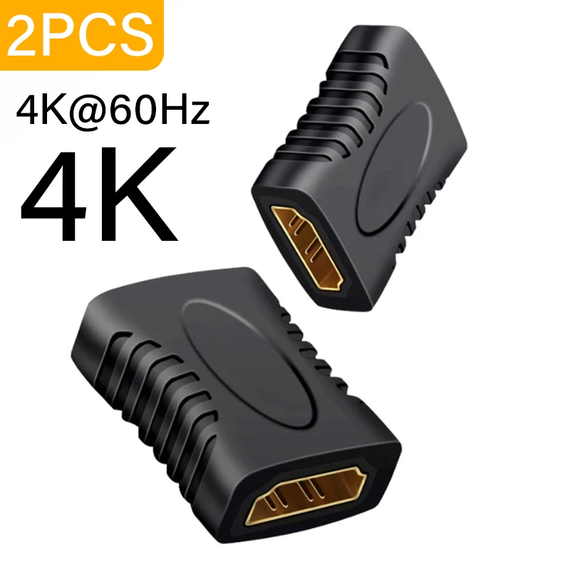 8K HDMl 2.1 Extender Female To Female HDMl-Compatible for Laptop Pc TV PS3 PS4 Monitor HDMl Cable Extension Adapter Connector