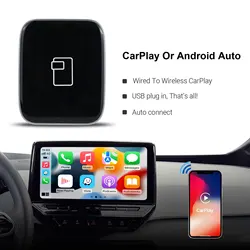 2024 Mini 2-in-1 2.4G & 5.8G Bluetooth WIFI Wired to Wireless for Apple Carplay AI Box Android Auto Dongle USB Adapter