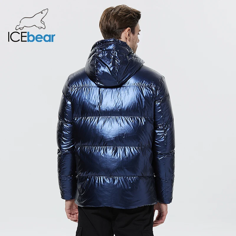 ICEbear 2023 autumn and winter new men\'s hooded casual down jacket thick and warm men\'s winter clothing MWY20867D