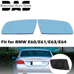Espejo de ala eléctrico con calefacción lateral, cristal antivaho de descongelación, para BMW serie 5, E60, E61, 2003-2010/E63, E64, 2004-2011