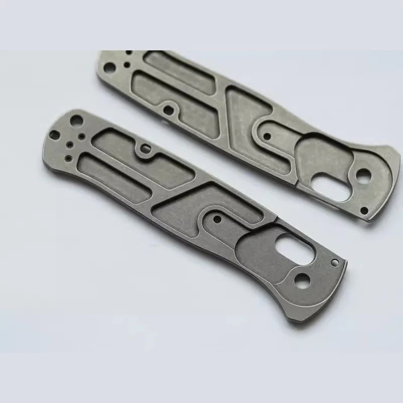 1 Pair Custom Made TC21 Titanium Alloy Grip Handle Scales for Benchmade Bugout 535 DIY Accessories