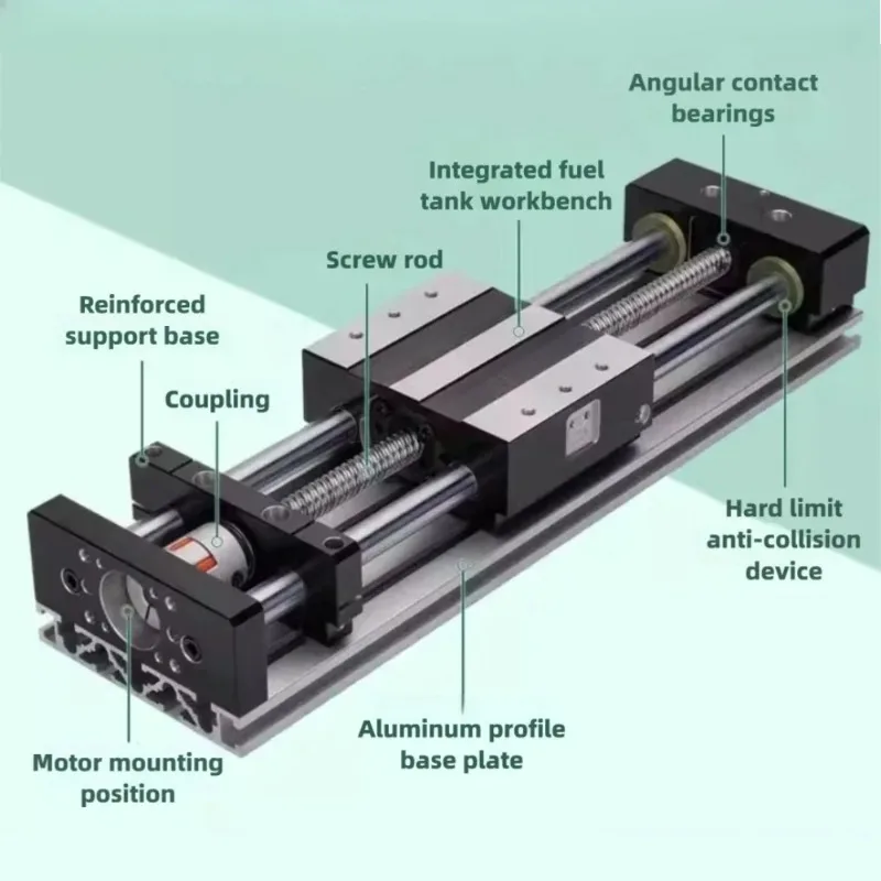 Double Shaft Linear Guide Slide Stage 1605 Ball Screw Servo Motor Cross Three Axis Aluminum Electric Linear Module