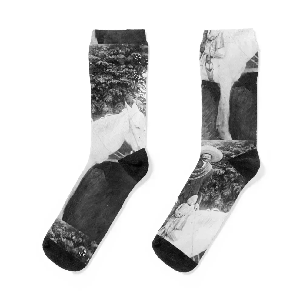 Photo Portrait of Pancho Villa Socks designer happy essential Socks Women's Men's