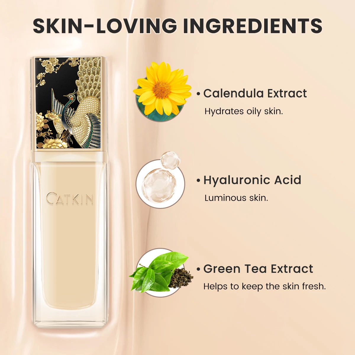 CATKIN Foundation Primer Makeup Primer - Minimizes Look of Pores, Fine Lines, and Imperfections, Redness Reducer