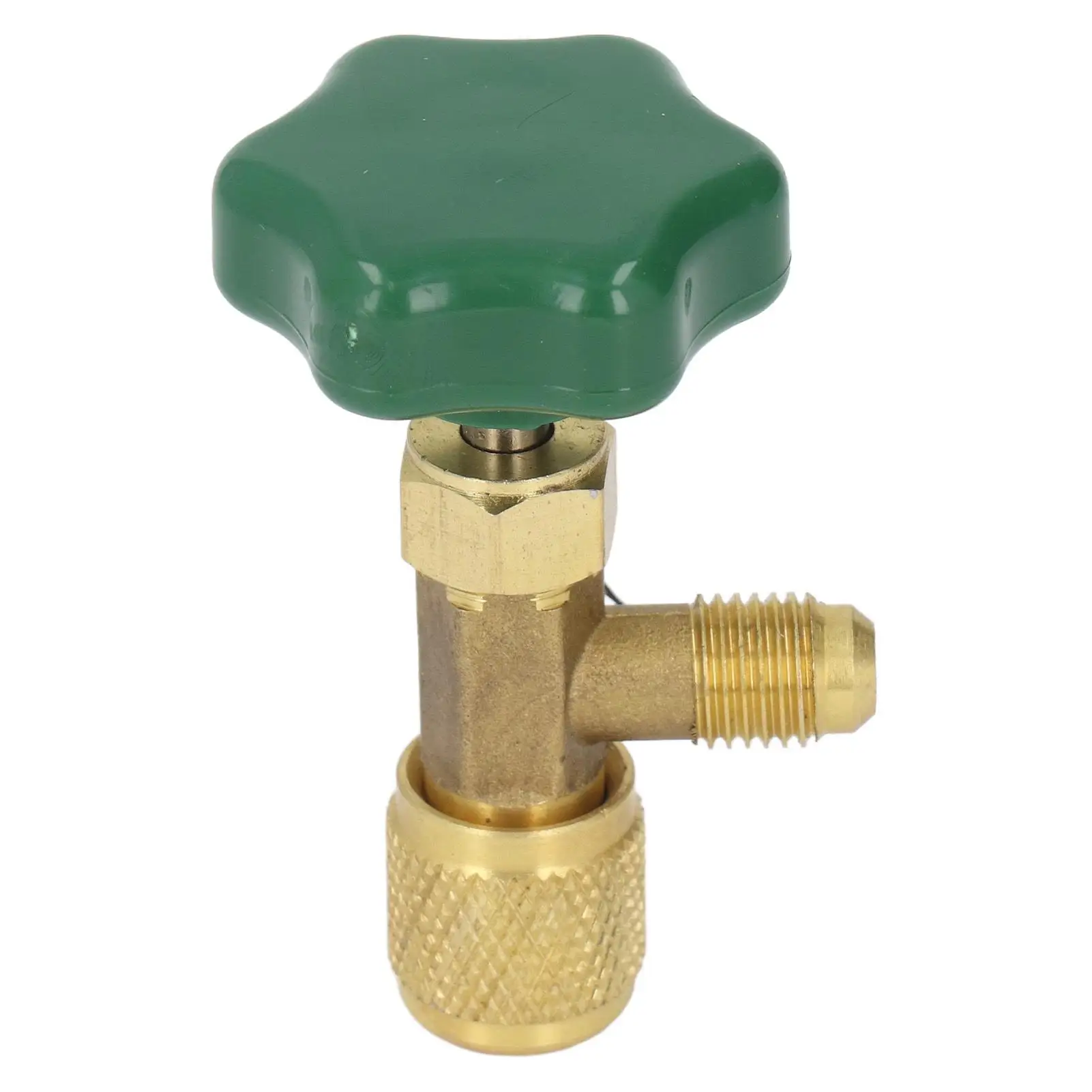 High Hardness ABS Refrigerant Tank Valve with Anti-Leak Handle 1/4in SAE - Durable for replacement for Air Conditioning