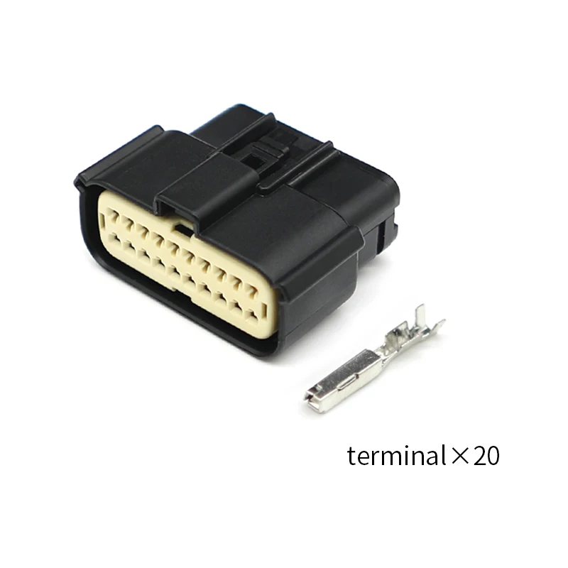 

33472-2001 Automotive waterproof connector, Molex type domestic 20-pin female plastic plug sheath