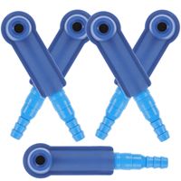 5 Pcs Brake Fluid Replacement Tool Exchange Connector Bleeding Adapter Bleeder Abs Car