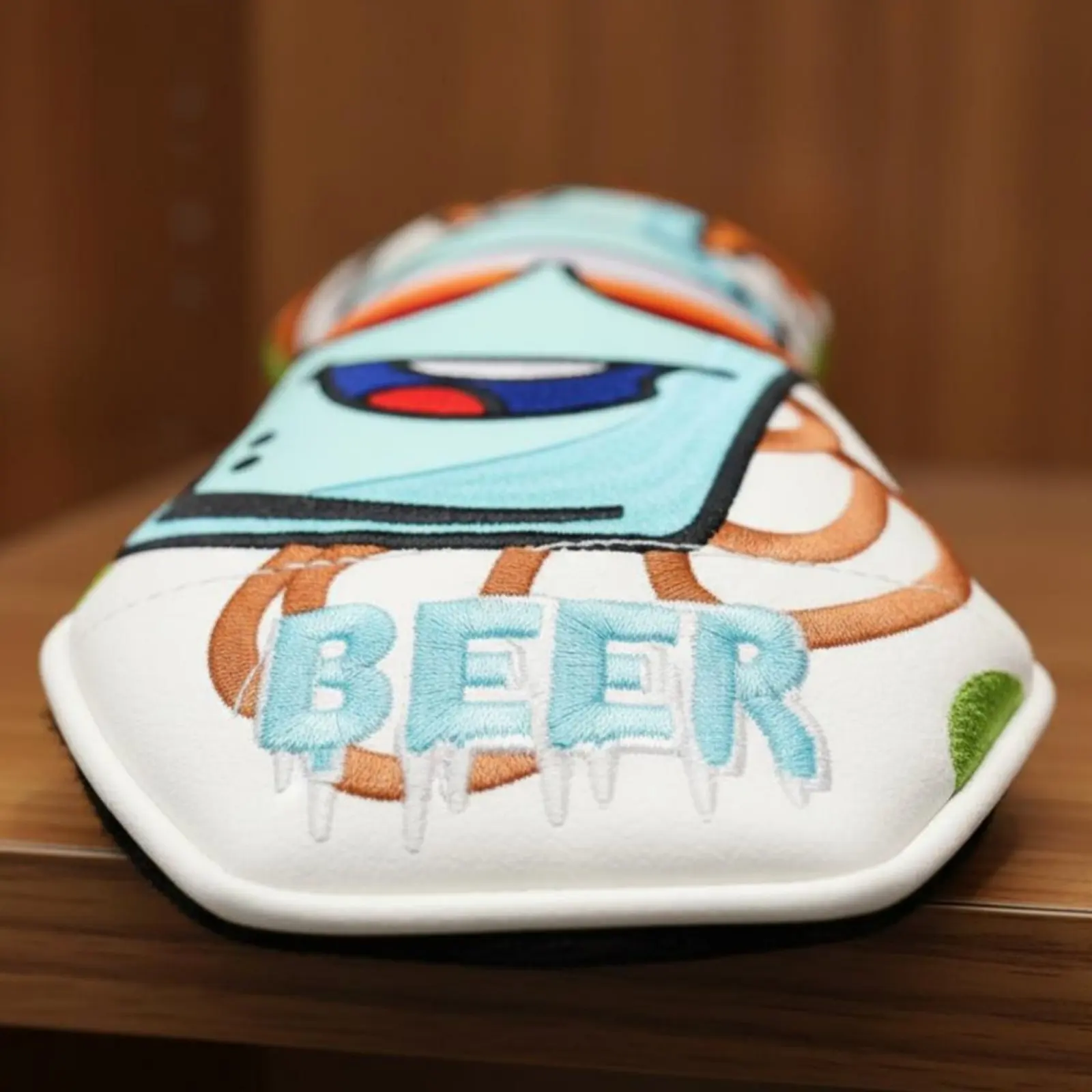 Embroidered Sport Wood Cover Long-Lasting Cartoon Beer Bottle Headcover Driver and Fairway Clubs Headcovers Soft Soft Interior - view 6