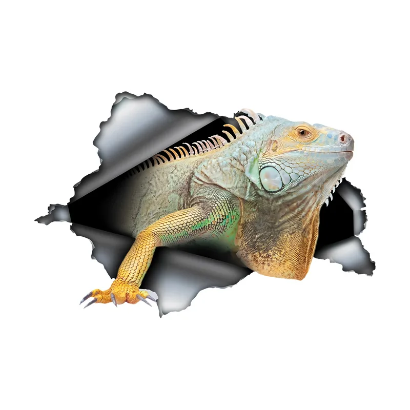 DK426# Lizard Car Animal Stickers, Waterproof Pvc Decals With 3D Effect, Block Scratches and Increase Fun Auto Parts