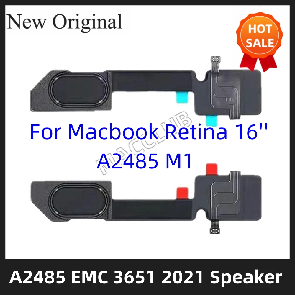 

Laptop A2485 Speaker Set for Macbook Pro 16" Retina A2485 EMC 3651 2021 Year Left and Right internal Speaker Kit