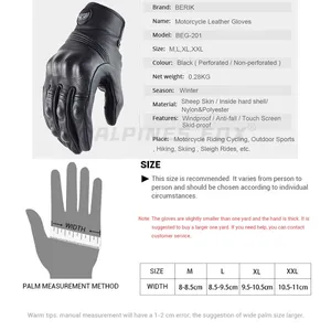 Ziegenleder -Motorradfahrhandschuhe, Touchscreen, Motorrad, Motocross, Laufen, Sommer, Yamaha, BMW, Honda 10 Hauptverkauf Honda Handschuh - №8