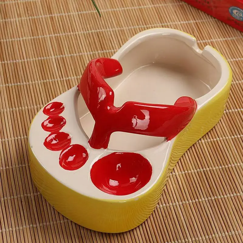Portable Ceramic Dipping Bowl Lovely Flip Flops Ketchup Soy Sauce Dipper Salad Saucer Cute Mini Snacks Plate, Seasoning Containe