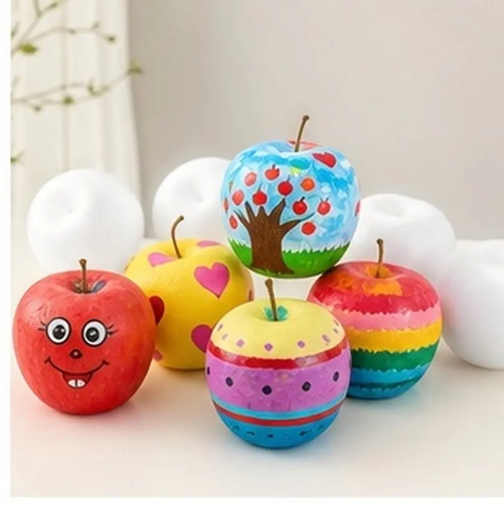 20pcs Polystyrene Foam Balls for DIY Crafts, Painting, Holiday Decor & Artificial Fruit Making