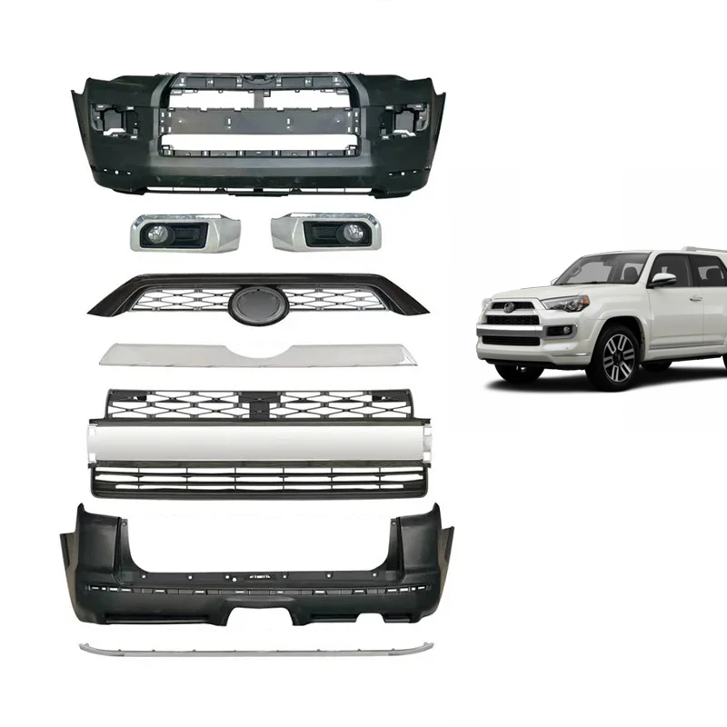 

auto parts upgrade front rear bumper set Limited front rear body kit facelift for TOYOTA 4runner 2014 - 2021 4 runner