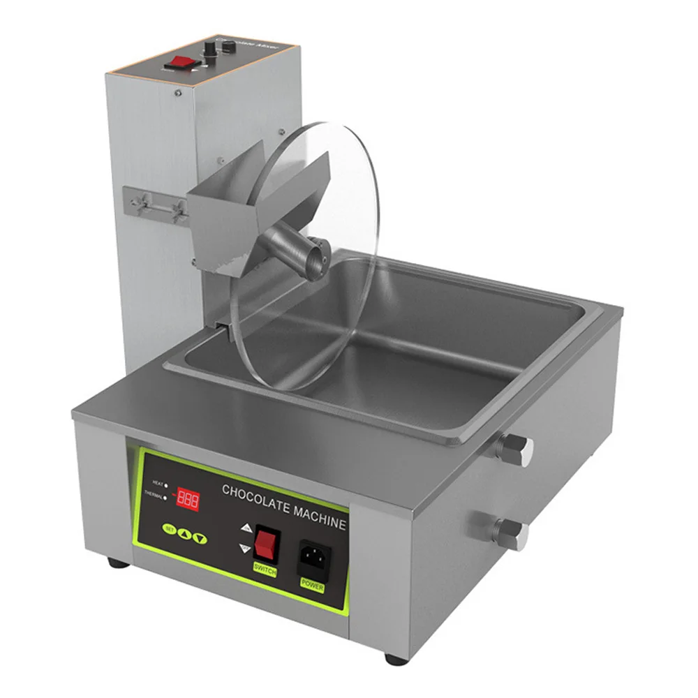 آلة طلاء وتقسية الشوكولاتة الأوتوماتيكية، حالة جديدة لذوبان الحليب والشوكولاتة المائية #6