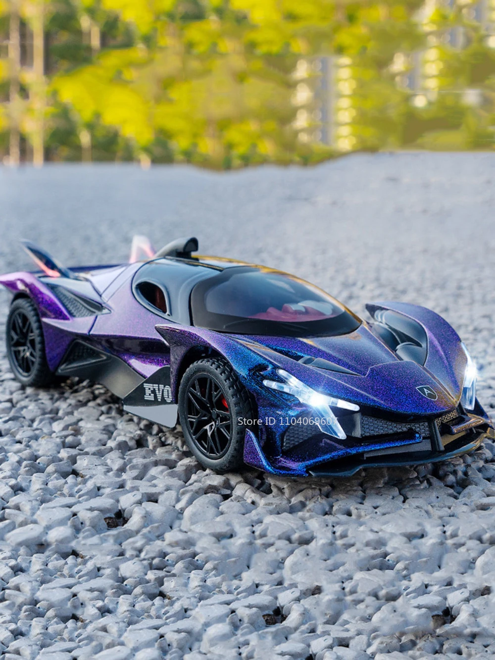 1:32 Scale Apollo EVO Car Toy Models Alloy Diecast Sports Cars Pull Back Sound Light 2 Doors Opened Racing Vehicles Gift for Kid