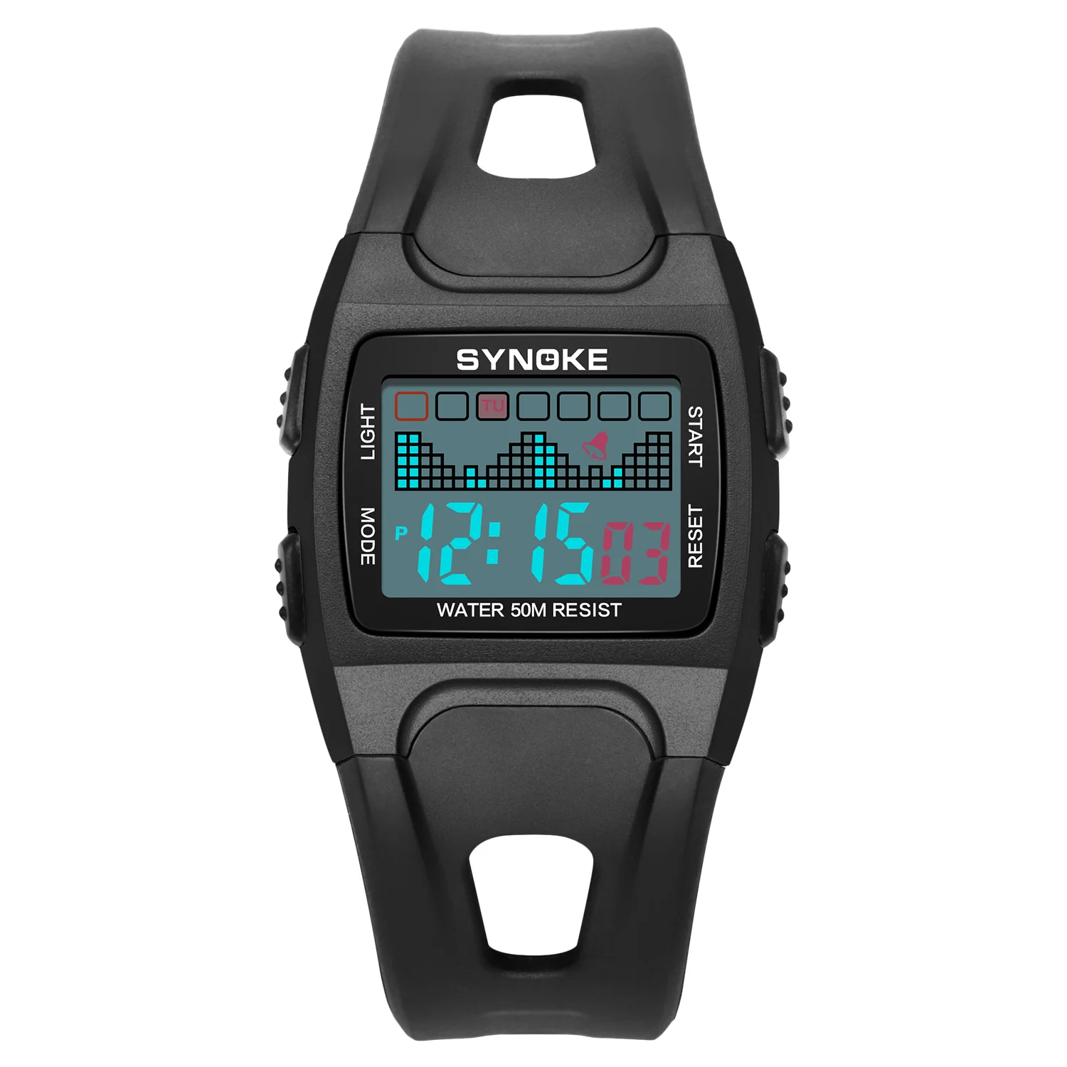 SYNOKE Sport Digital Watch Mens Display Chrono Digital Wristwatches Waterproof Military Men Clock