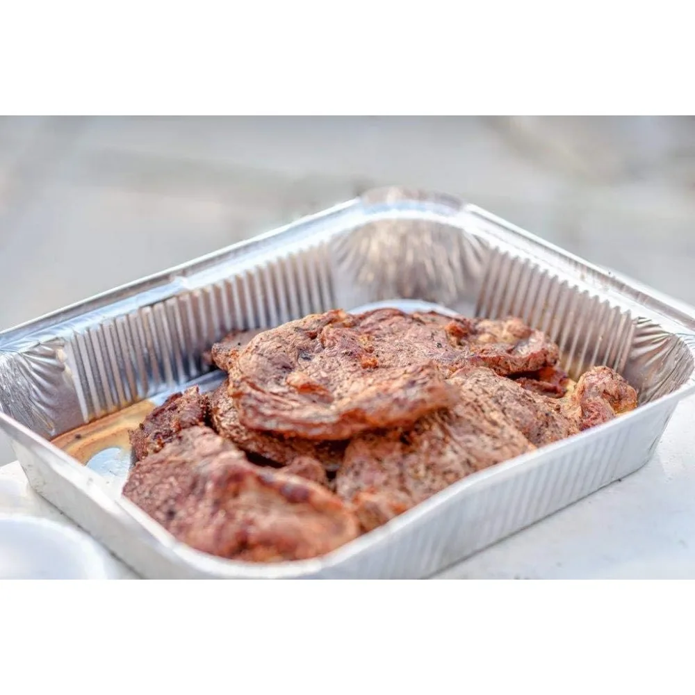 

Aluminum Deep Foil Pans Full Size, Large Disposable Roasting & Baking Pan, 21"x13" (20 Pack) Extra Heavy