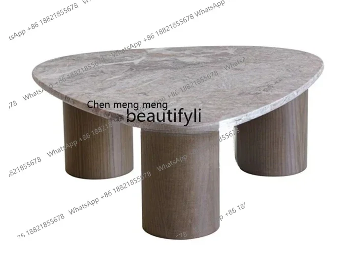 

ss1001 Nordic simple solid wood coffee table modern light luxury large and small apartment living room home marble meeting tea