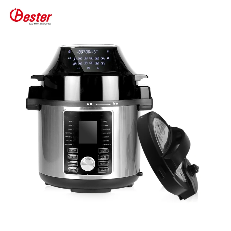 Innovative design 15 One-Touch cooing function Design pressure cooker mix steam air fryer custom oil free deep fryer