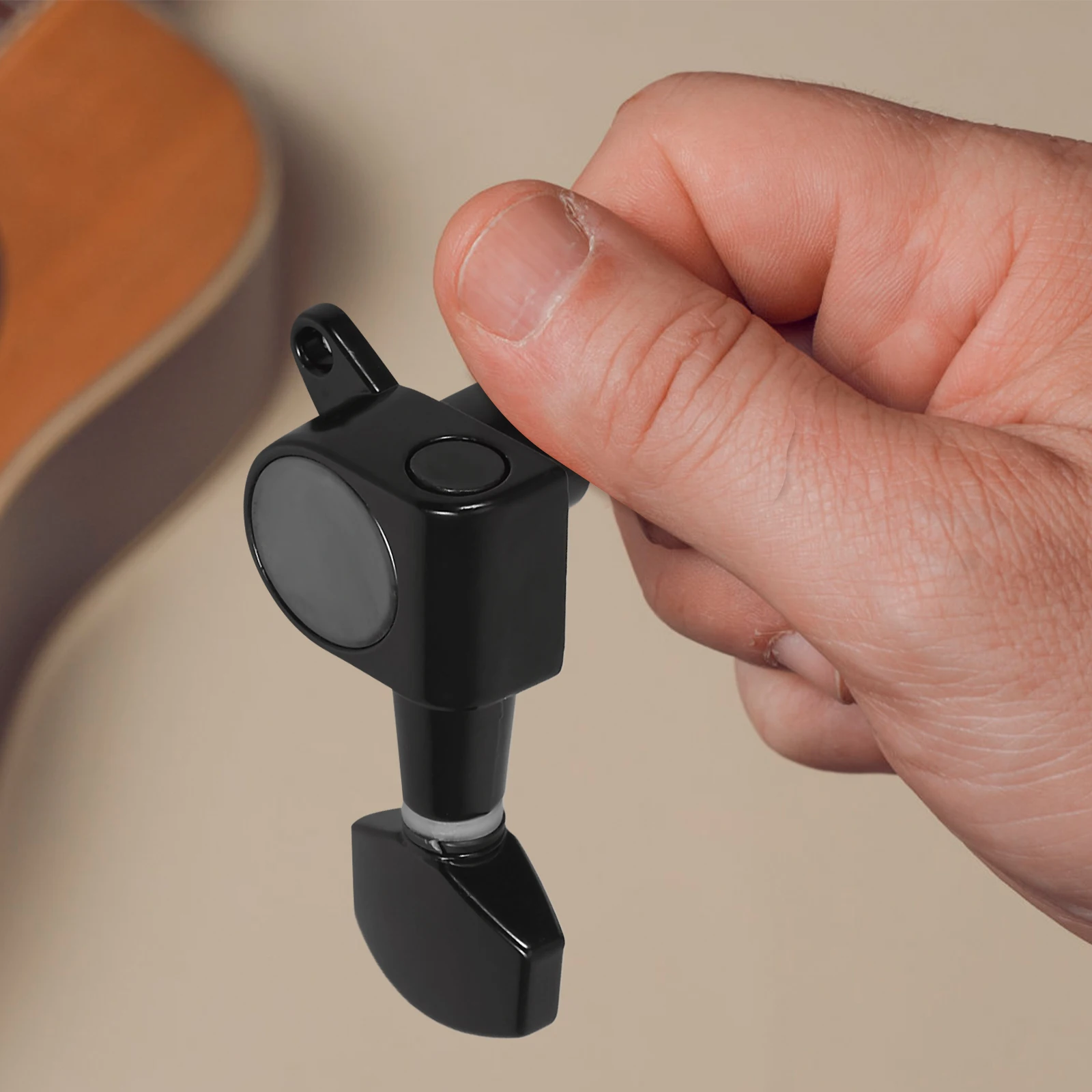 

6pcs Metal Tuning Pegs Locking Guitar Tuners String Keys Replacement Acoustic Electric Accessories Durable Plated Buttons Easy