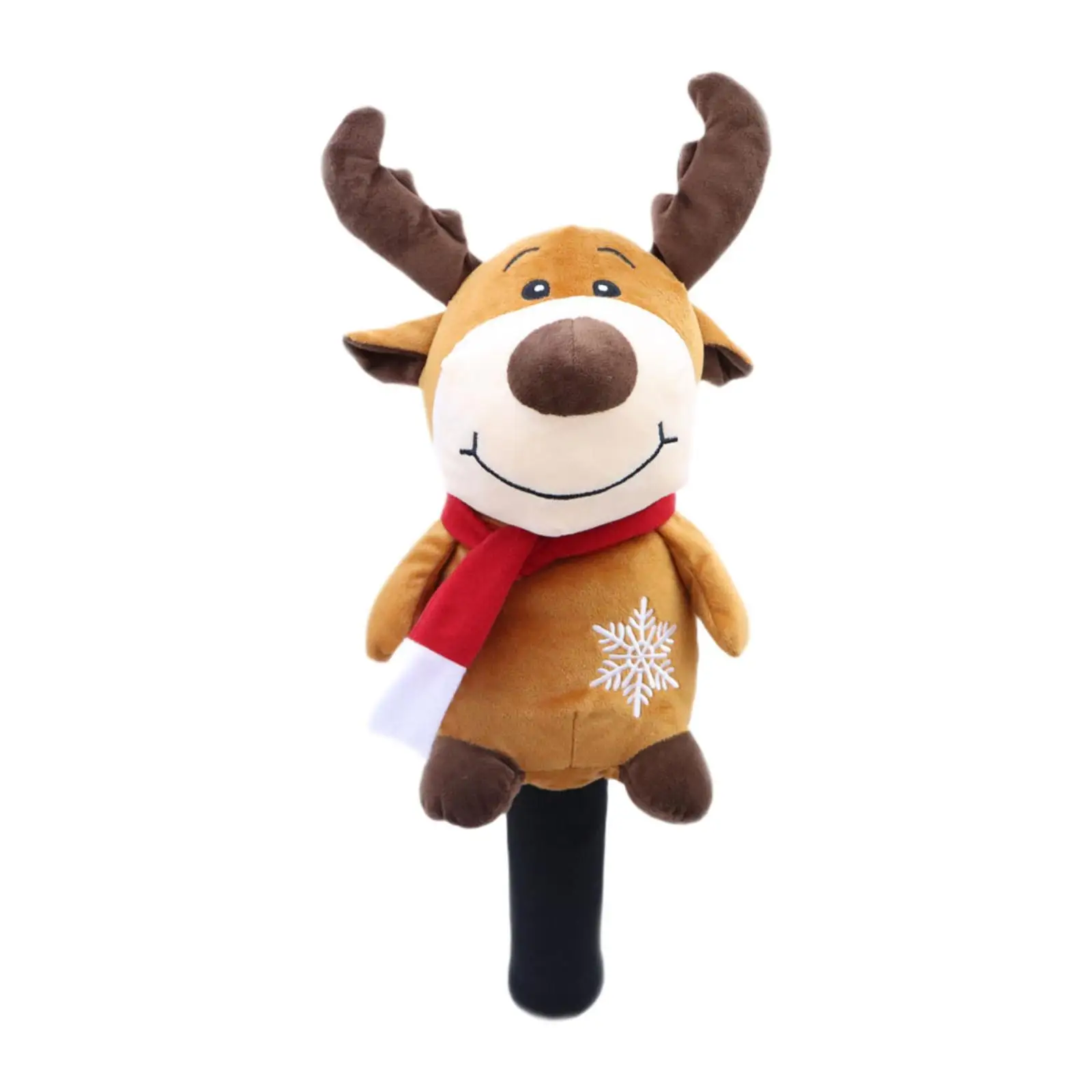 غطاء رأس خشبي للجولف على شكل رأس حيوان عيد الميلاد بدون خشب 1 غطاء رأس نادي لطيف الأيائل #1