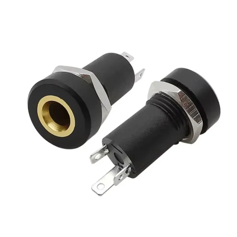 3Pin 3.5mm Audio Jack Socket 3/4 Pole Stereo Solder Panel Mount 3.5 mm Headphone Female Socket Connector With Nut image 3