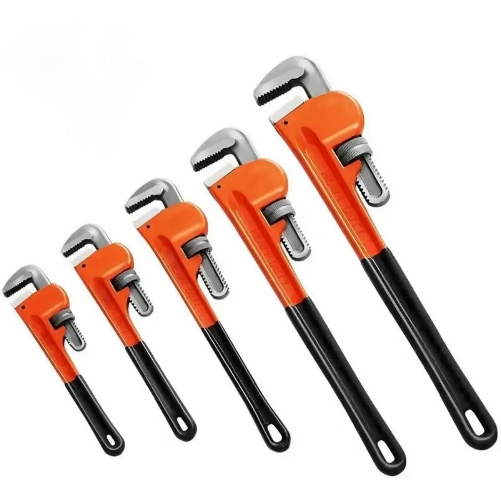 

Universal Pipe Wrench Adjustable Faucet Tube Key Heavy Duty Plumber Tool Clamp Spanner