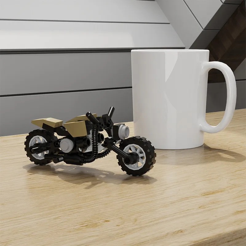 

Creative MOC Mini Vintage Motorcycle Model City Racing Building Blocks Ornaments Assembly Kid Toy Gift Compatible Minifigures