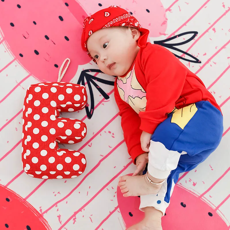 Baby Spring and Autumn Clothing Long sleeved Cotton A-Class Harper Outerwear Anime Style Newborn jumpsuit Cross border