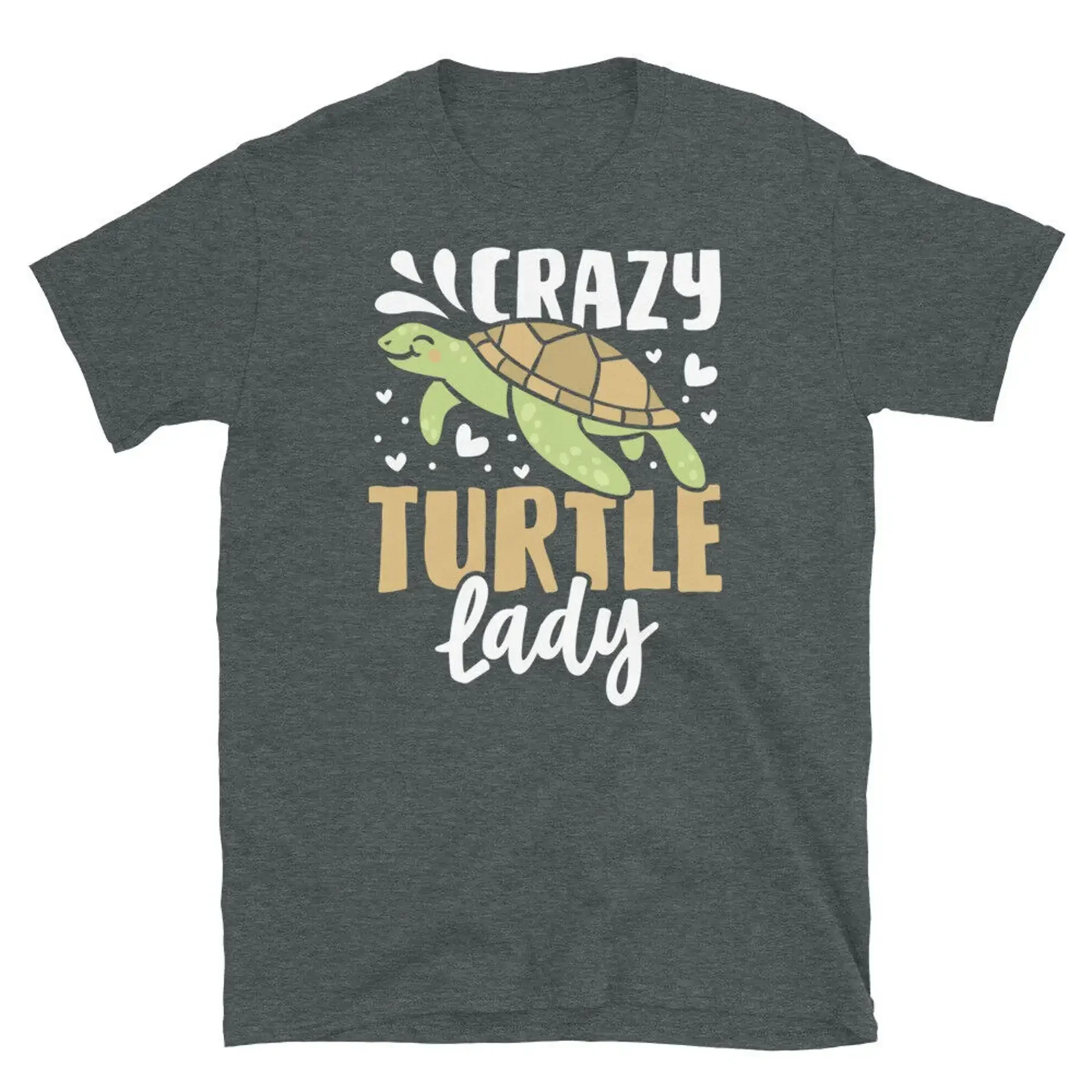 Crazy Turtle Lady Animal Lover Tortoise Pet Owner Short Sleeve Unisex T Shirt