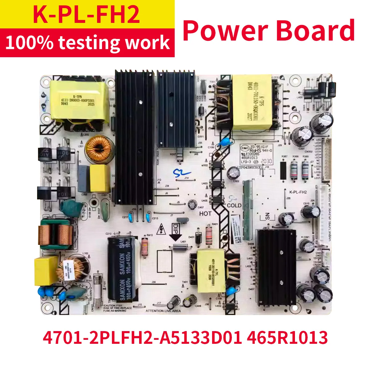 

for LYD-3 K-PL-FH2 4701-2PLFH2-A5133D01 465R1013 power board working well