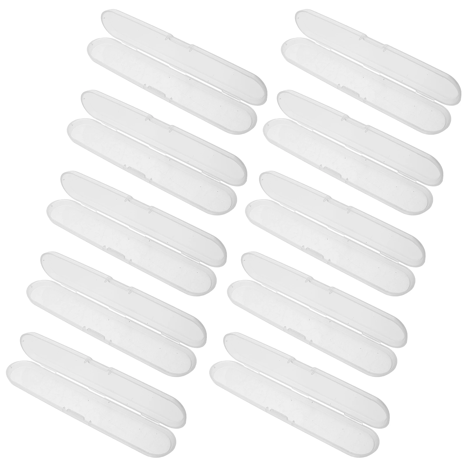 

10 Pcs Transparent Storage Box Clear Plastic Containers for Tongue Scraper Travel Small Boxes with Lids PP Material