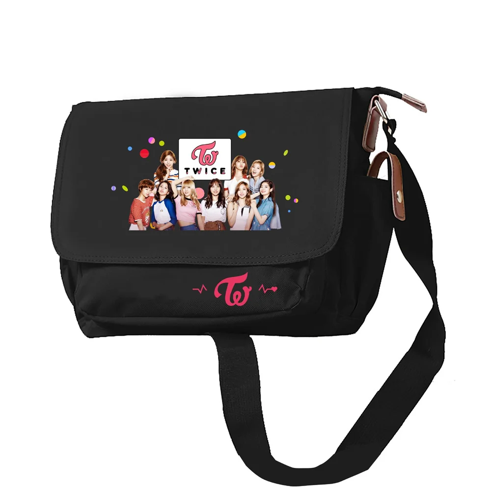 Kpop Twice Oxford Printed Women Fashionable Crossbody Bag Handbag Nayeon Jeongyeon Momo Sana Jihyo Mina Gift Fans Collection