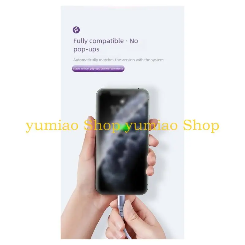 587B Nylon Braided 3 Port Type C Cable 120cm Length Multiple Device Charging Solution for Electronics Gadgets Toy