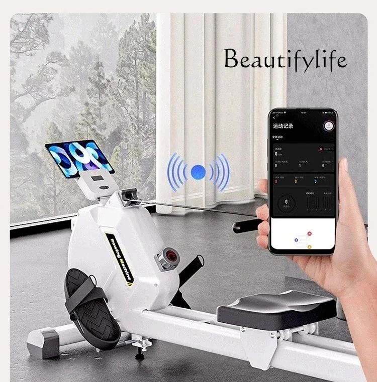 

Rowing Machine Home Fitness Equipment A49 Smart Rowing Machine Home Fitness Foldable Training Magnetic Control Silent