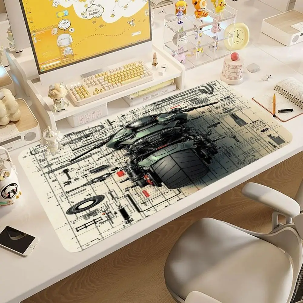 Mouse Pad Office PC Non Slip Gaming Accessories Anime Keyboard Pad Laptop Speed Extended Desk Mat Soft Mousepad