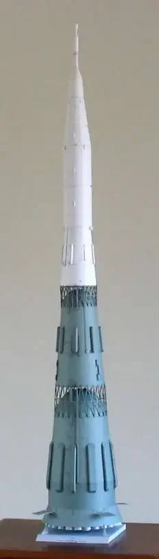 Soviet N-1 Launch Vehicle Rocket 3D High Simulation Space Paper Model Handmade Toy