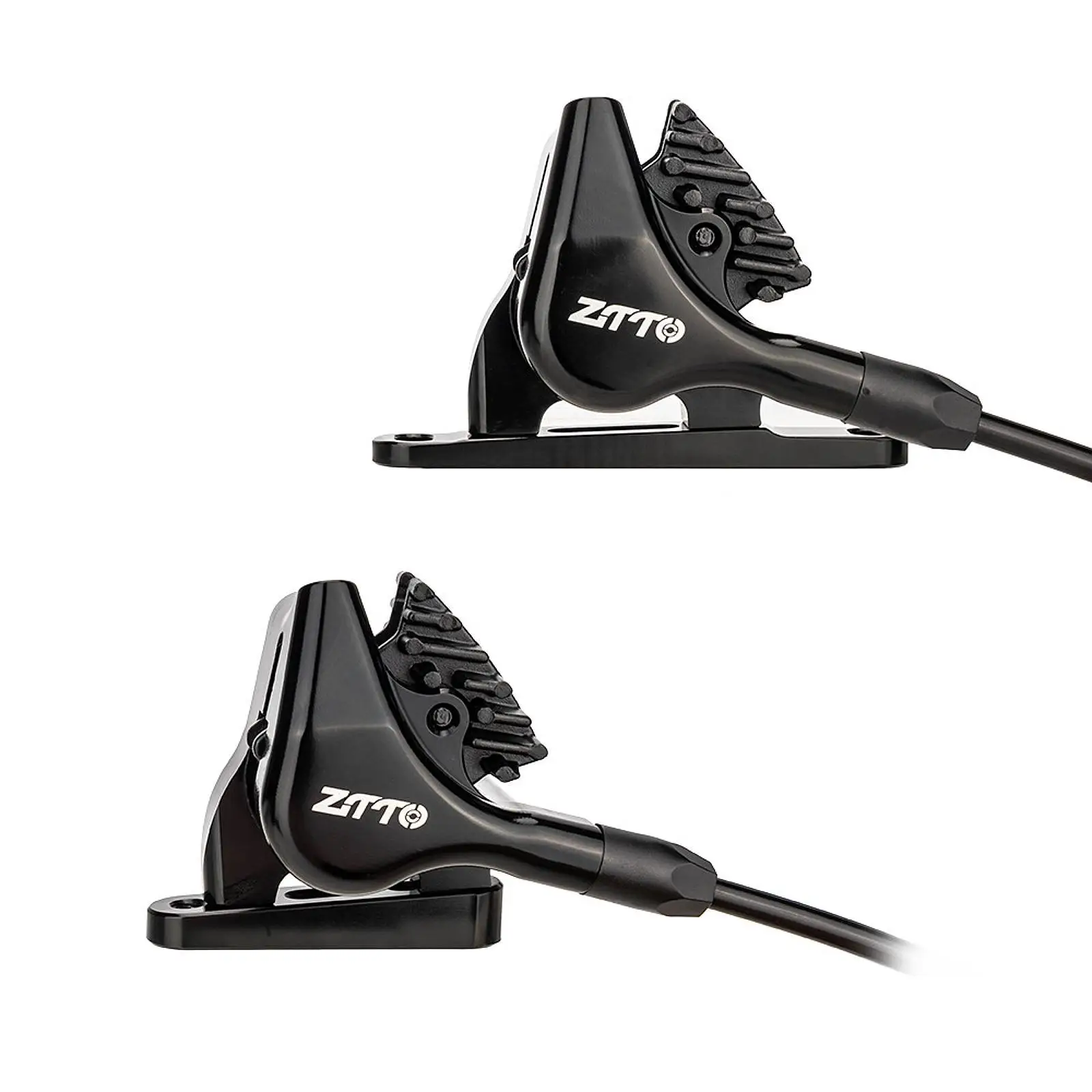 

Road Bike Hydraulic Disc Brake Caliper Front Rear Set 22mm CNC Aluminum Alloy Bicycle Brakes Universal Flat Mount for Cycling