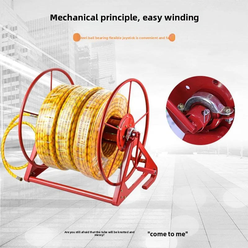 

Electric Pipe Reel Take-up Machine Hand Winding Pipe Rack Hanging Storage Rack Dosing Machine High Pressure Water Pipe Reel