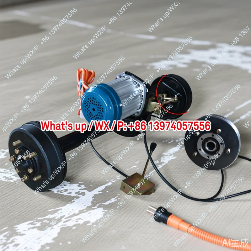 Electric tricycle rear axle assembly load suspension modification full set of high-power high-speed general motors