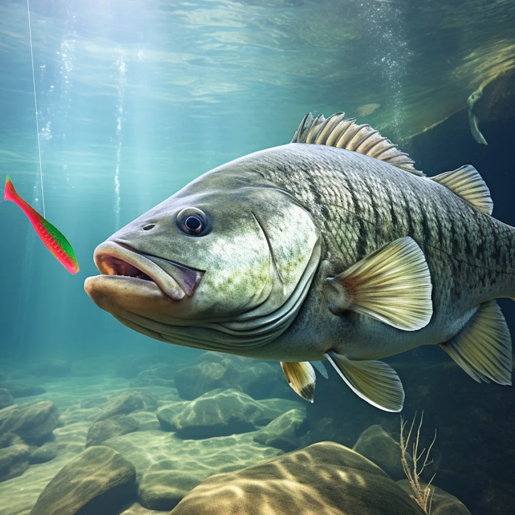 5 Stück Angelköder 10 cm 9 g T-Schwanz-Weichköder Wobbler Künstliche Köder Weiche Köder für Hechtbarschköder