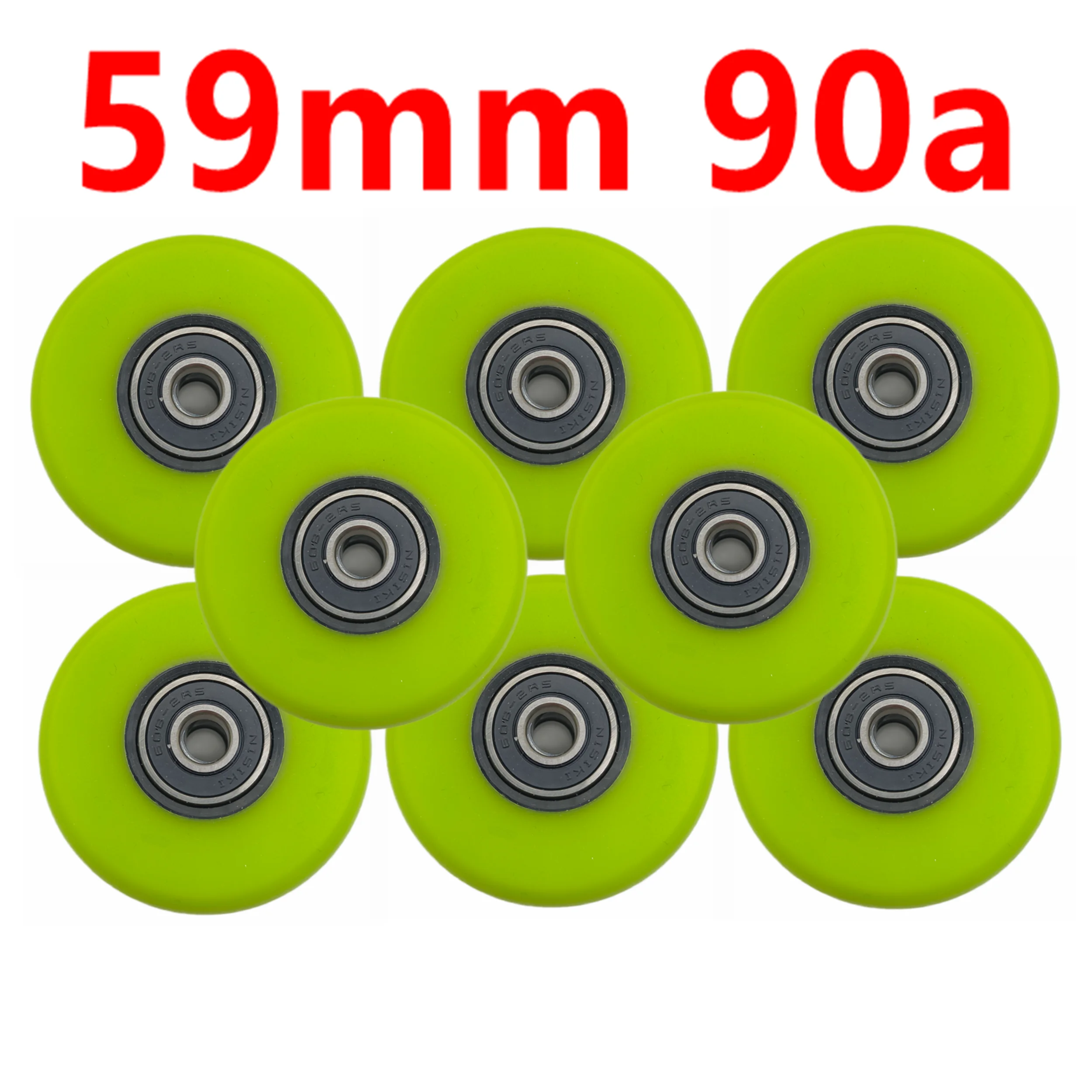 Aggressive skate wheel 59mm 90A 58mm 59x24mm 92a 8wheels/lot green color