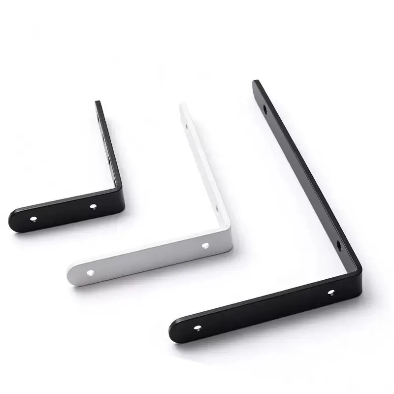 2PCS Heavy Duty Thick L Shape Wall Mounted Shelf Support Durable Storage Shelf Bracket Hardware